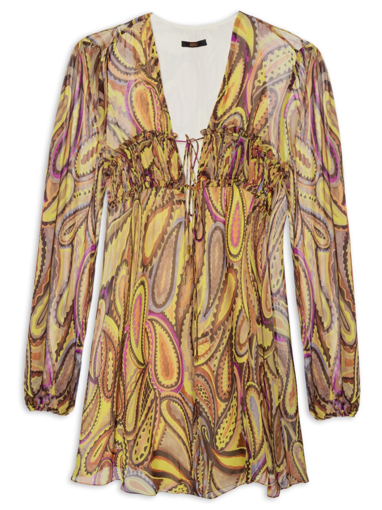 Vestido Mini Boho Anna – Verde Animale