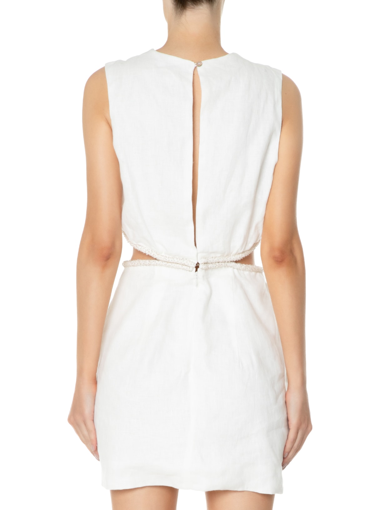 Vestido Mini Confete Off White Animale