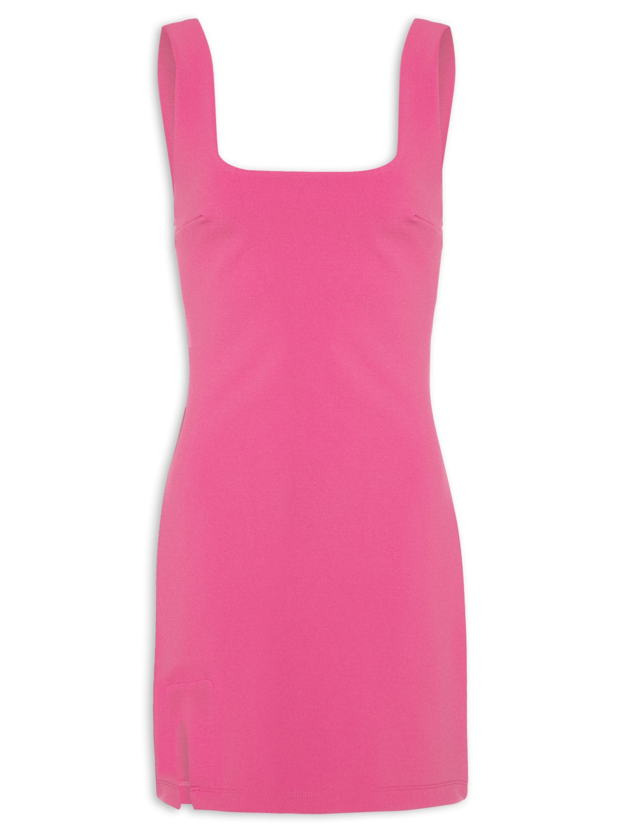 Vestido Mini Decote Quadrado - Rosa