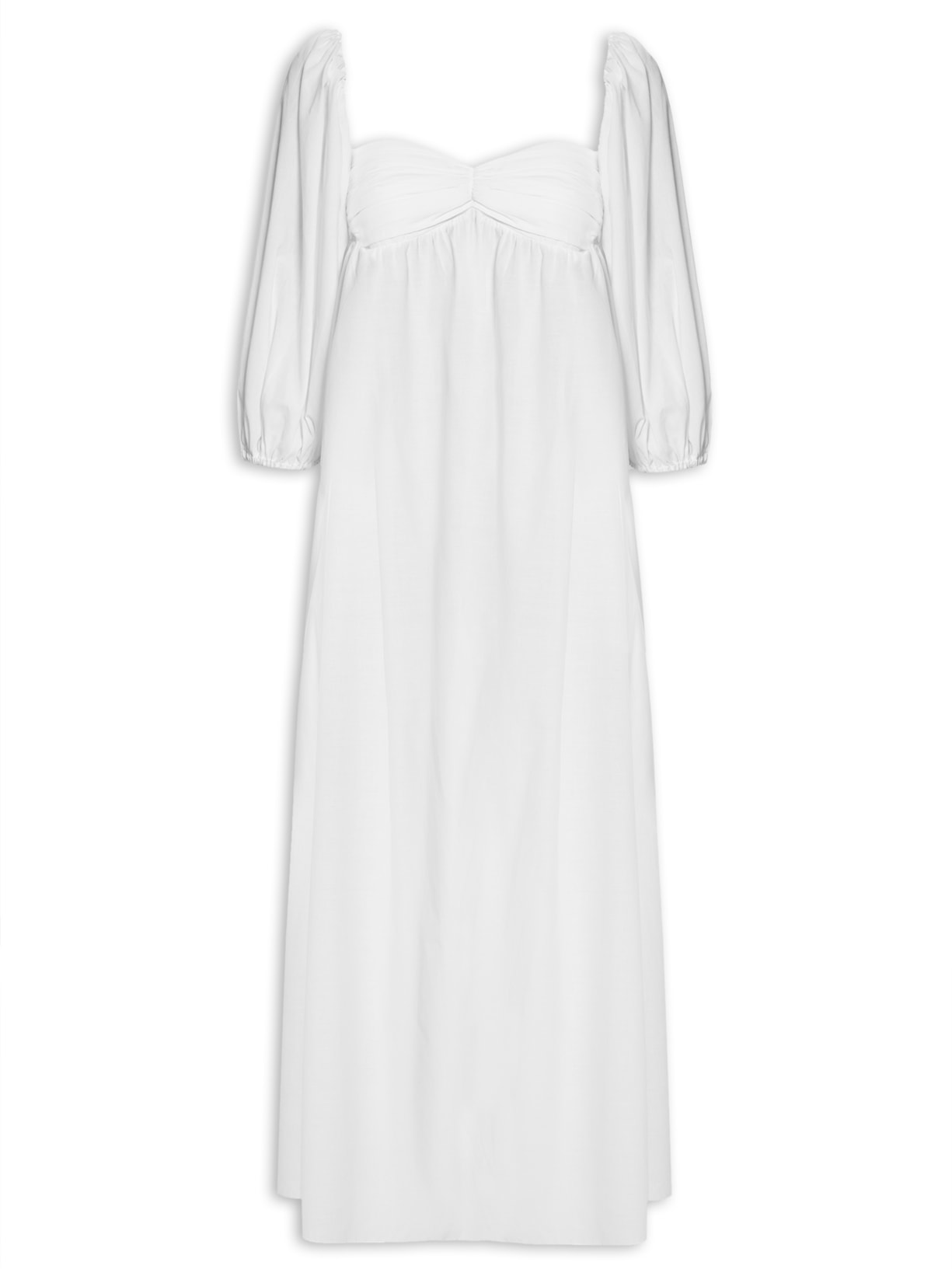 Vestido Mini Dress Cotton Casquinha - Off White