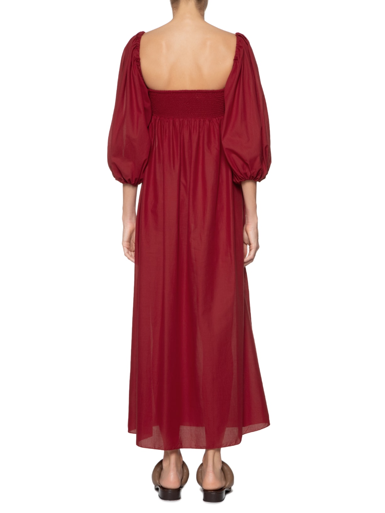 Vestido Mini Dress Cotton Casquinha Vermelho Paula Raia