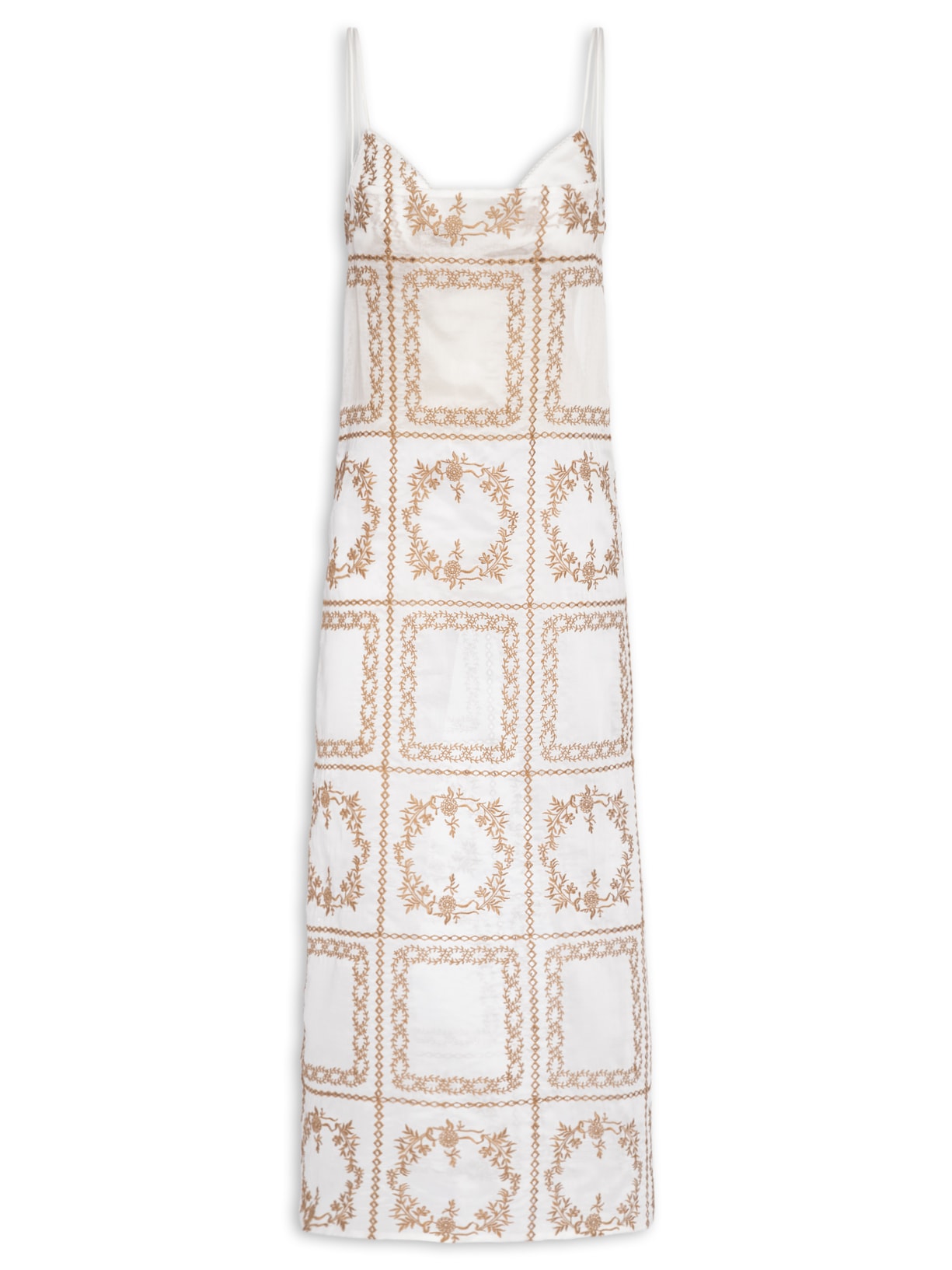 Vestido Mini Dress Gaze Cha - Off White