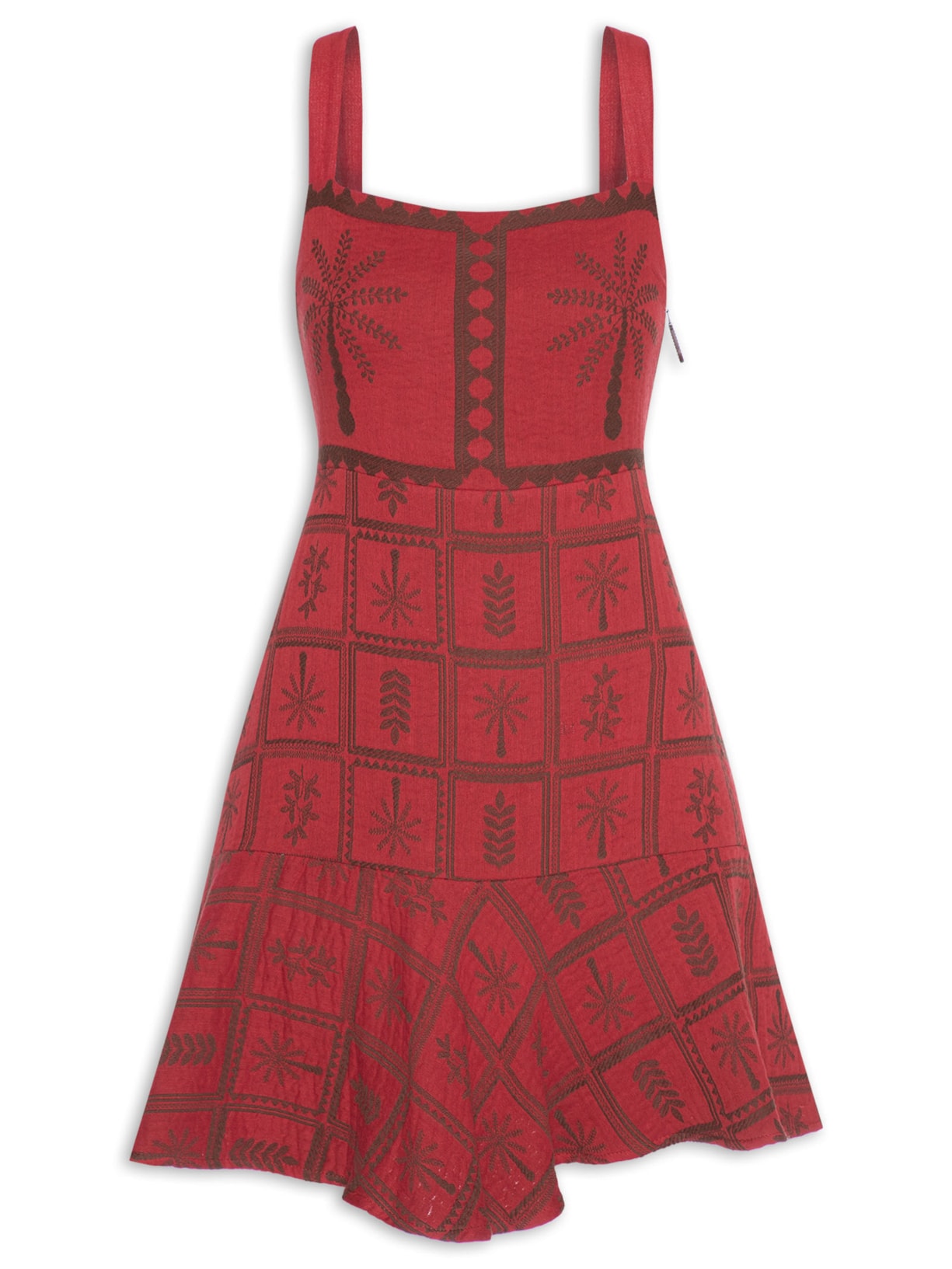 Vestido Mini Fazenda - Vermelho