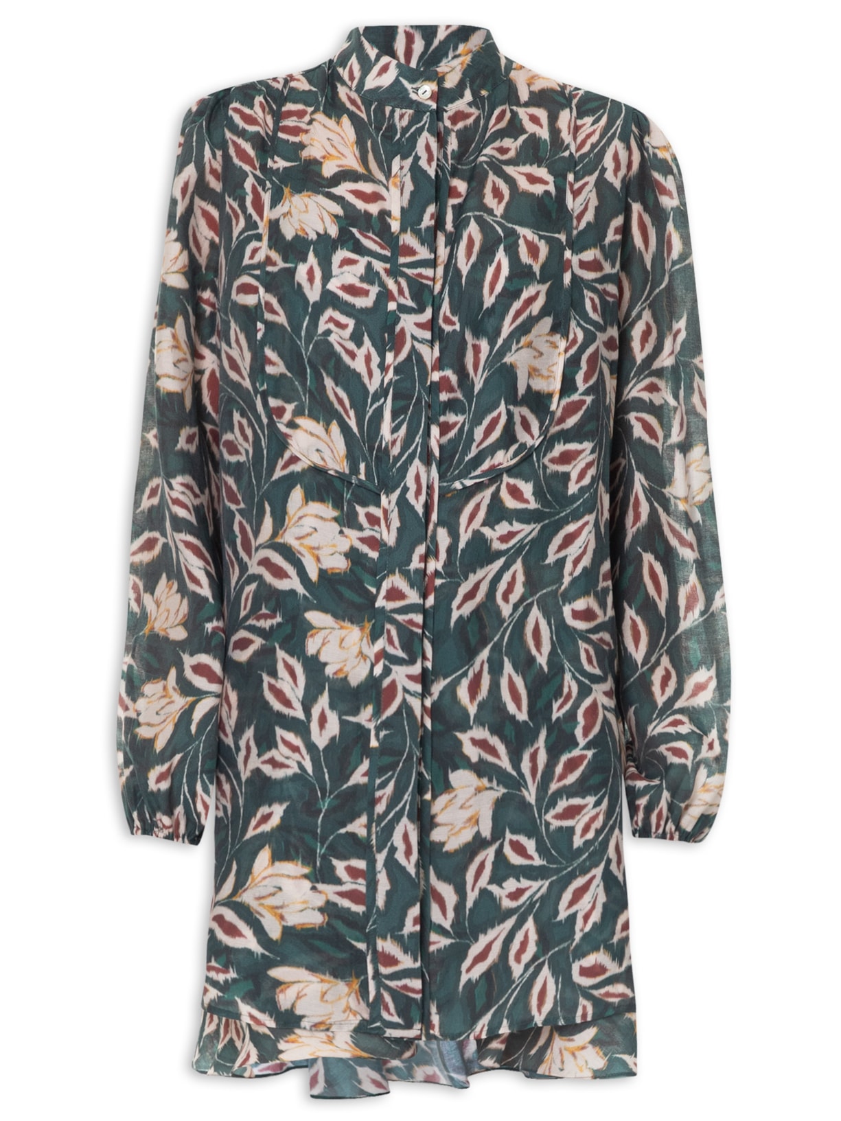 Vestido Mini Floral Tradition - Verde