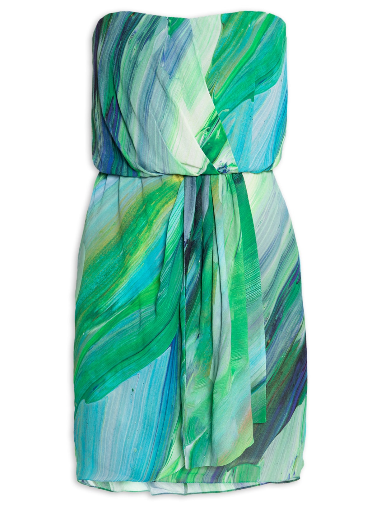 Vestido Mini Godê Color - Verde