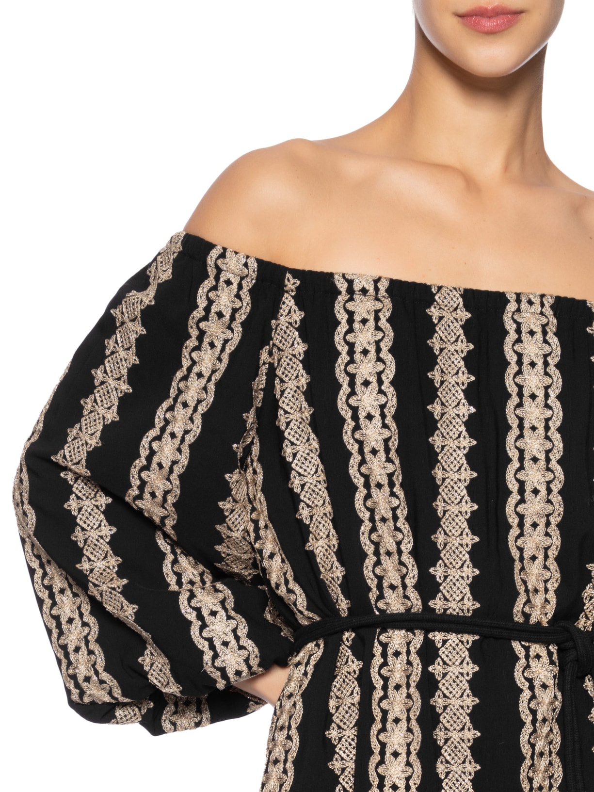 Vestido Mini Manish Preto Mixed