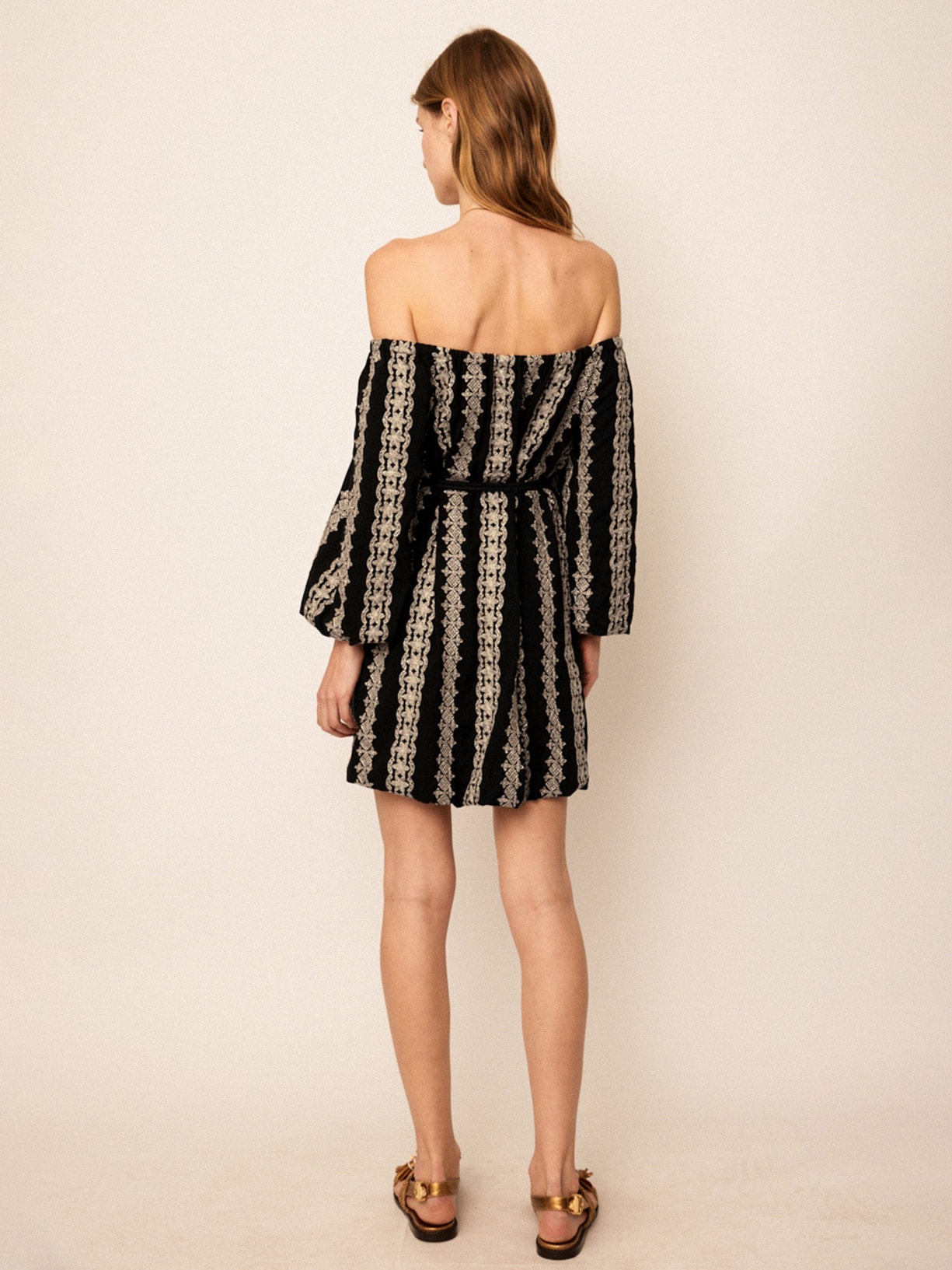 Vestido Mini Manish Preto Mixed