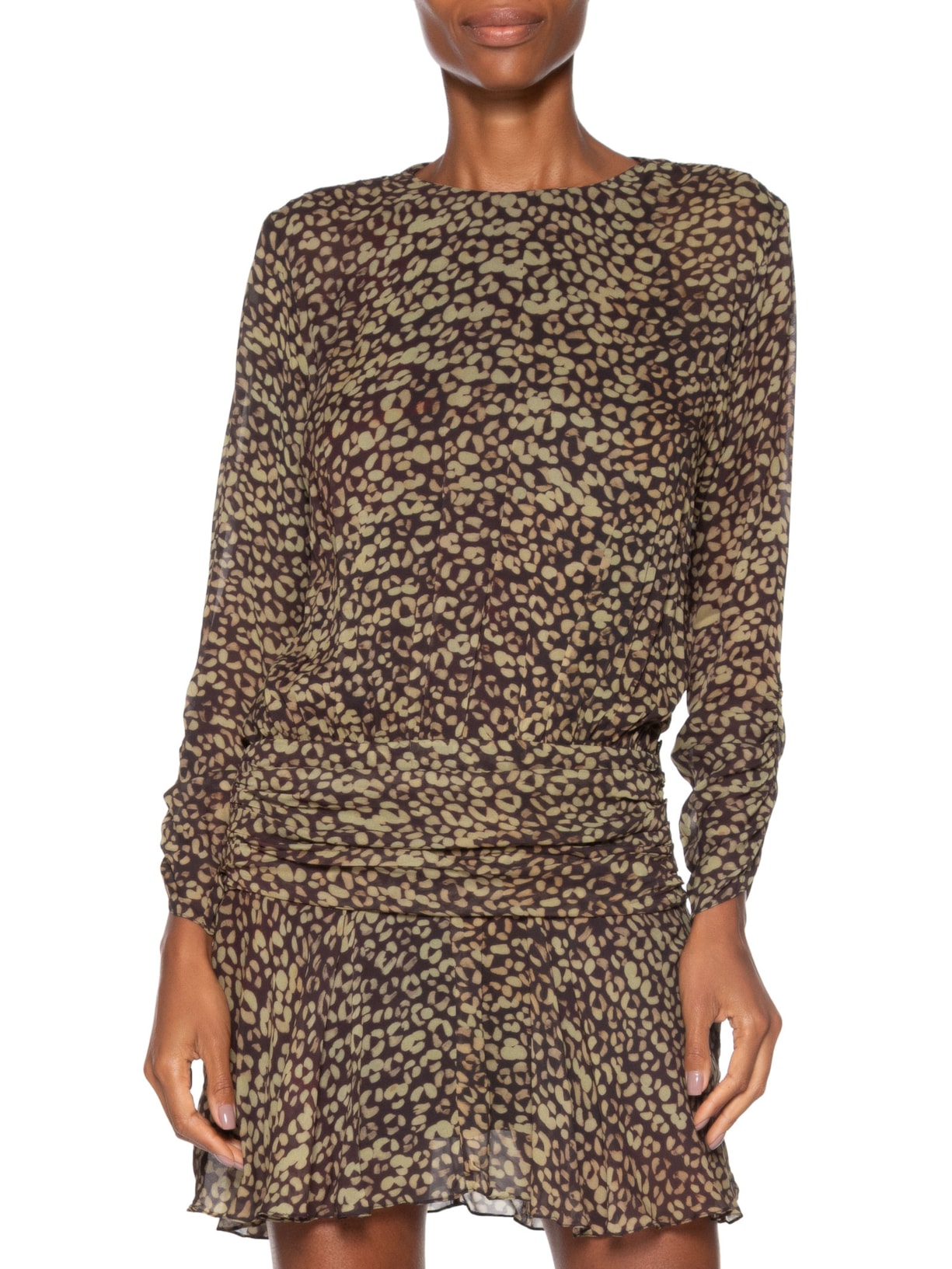 Vestido Mini Onça Tinta Verde Animale