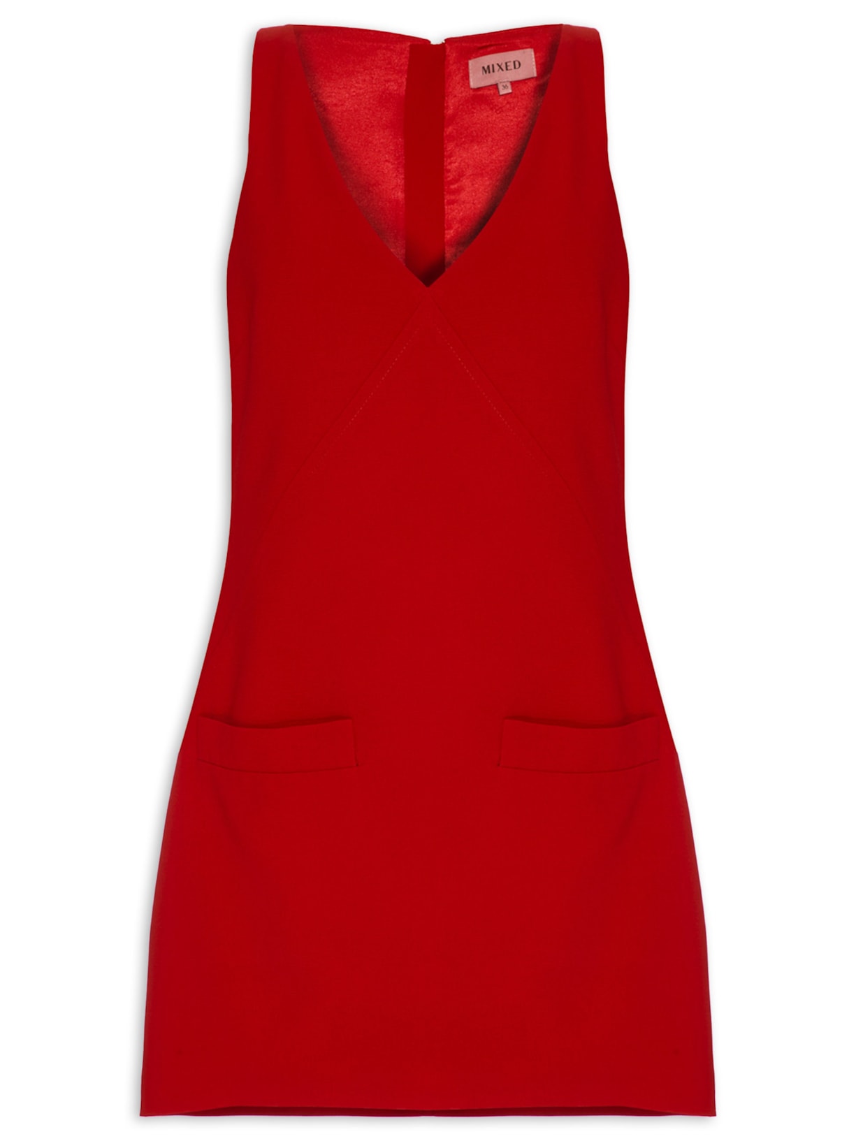 Vestido Mini Quant V26 Vermelho Mixed