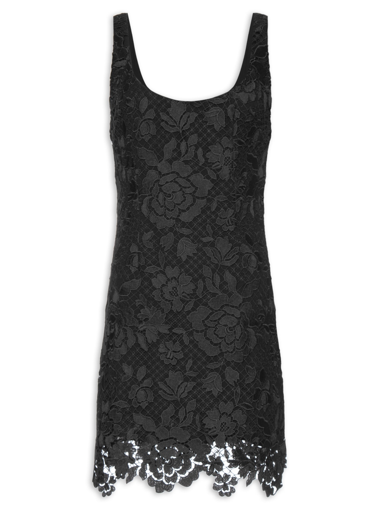 Vestido Mini Renda - Preto