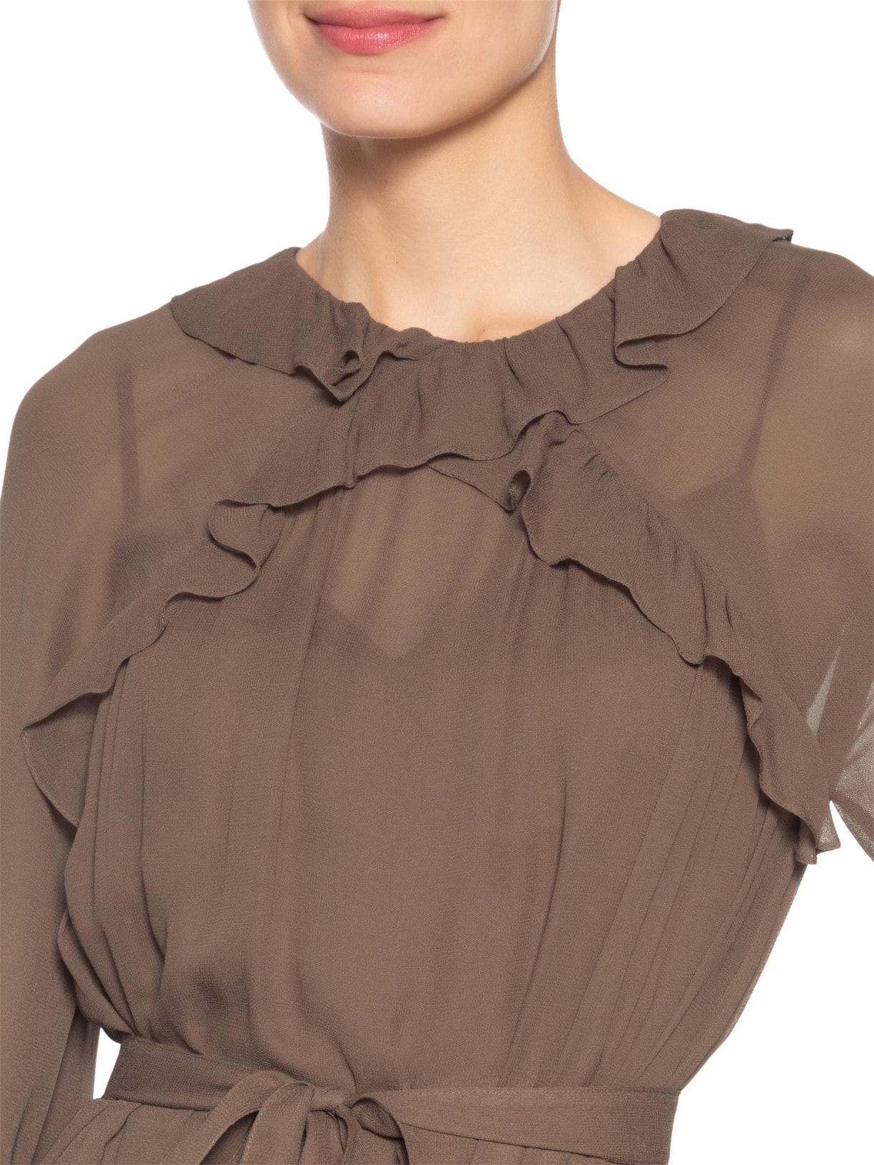 Vestido Mini Sally Marrom Iorane