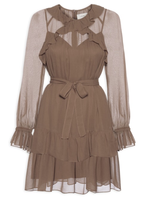 Vestido Mini Sally - Marrom