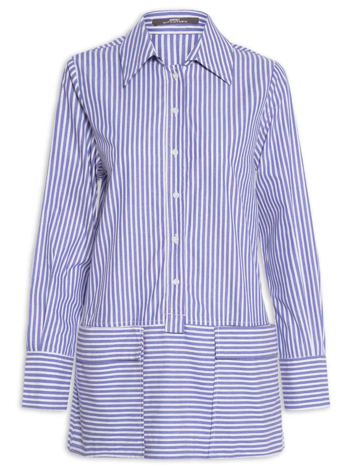 Vestido Mini Tricoline Com Shorts - Azul