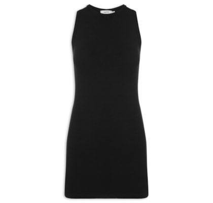 Vestido Mini Tricot - Preto