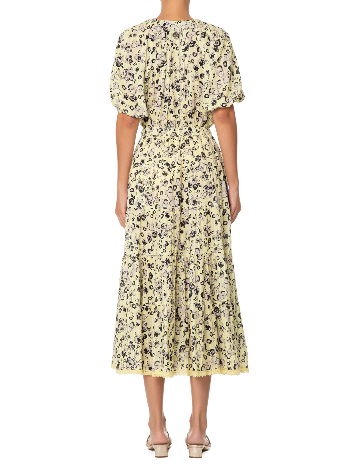 Vestido Misty Midi Amarelo Bo.bô