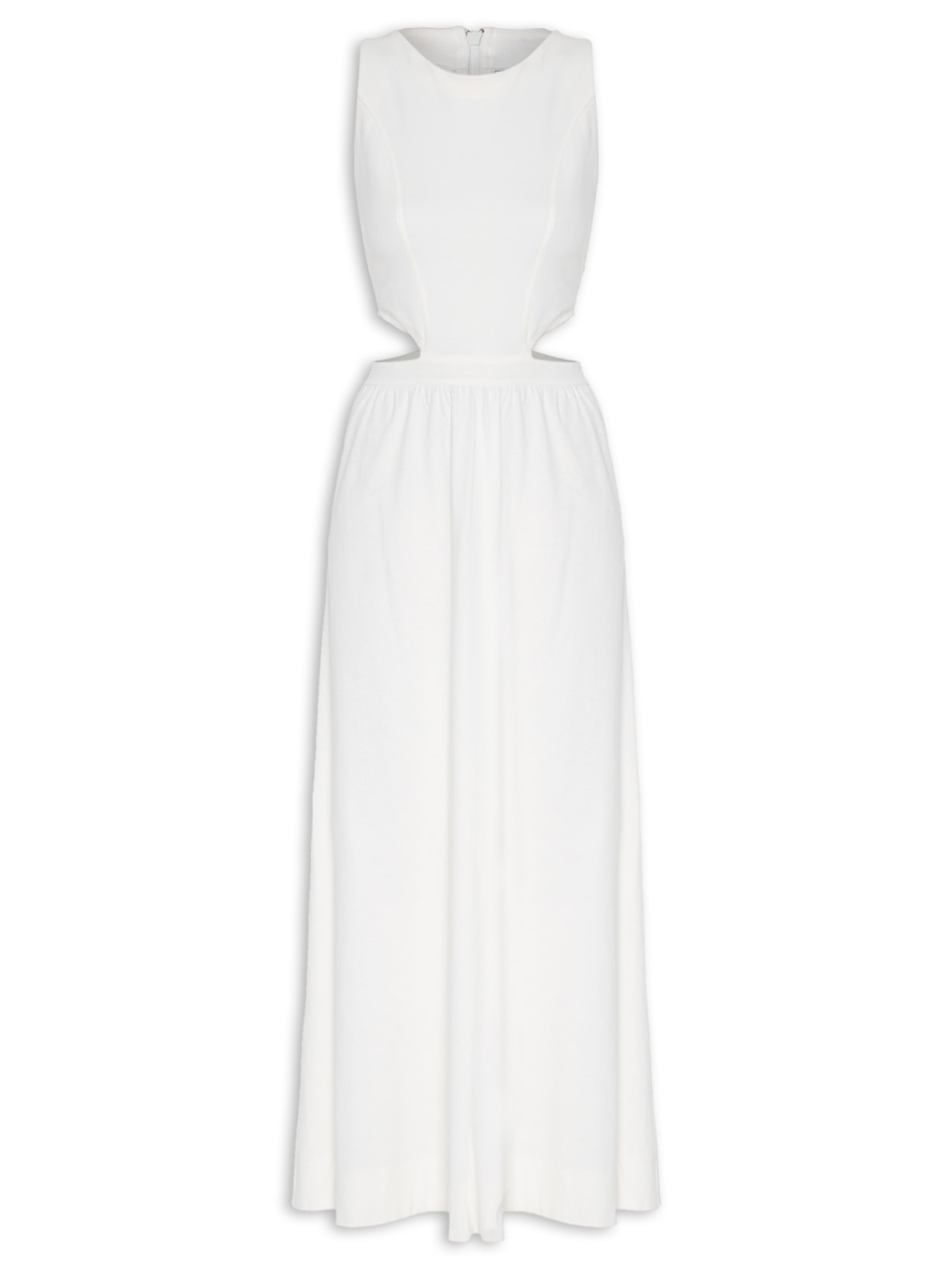 Vestido Mix Malha - Off White