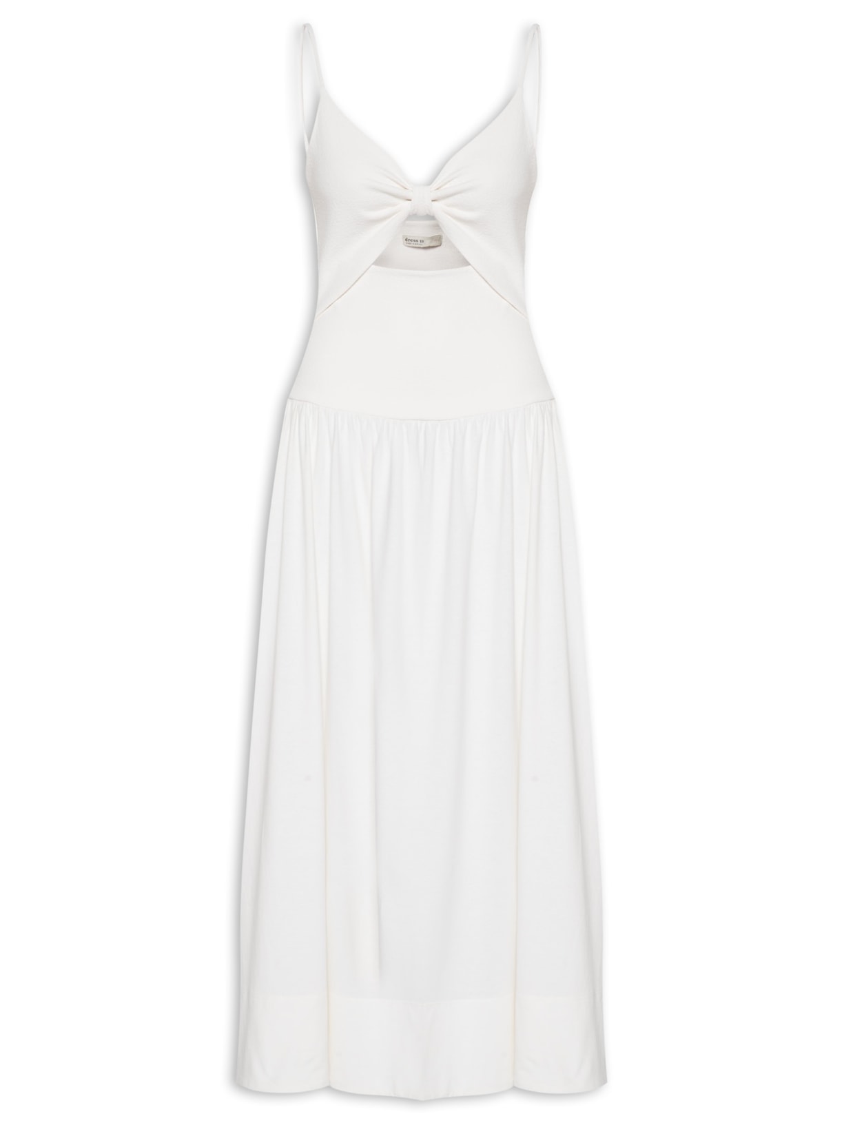 Vestido Mix Malhas Branco Dress To