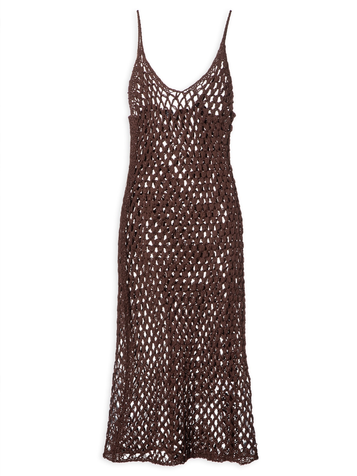 Vestido Moana Tricot - Marrom