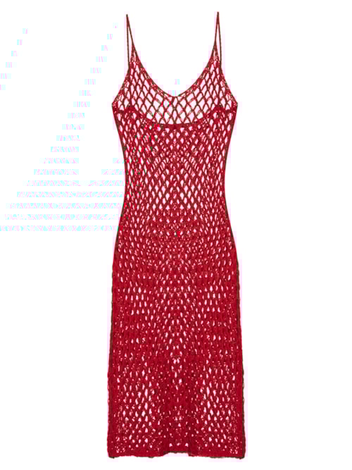 Vestido Moana Tricot - Vermelho