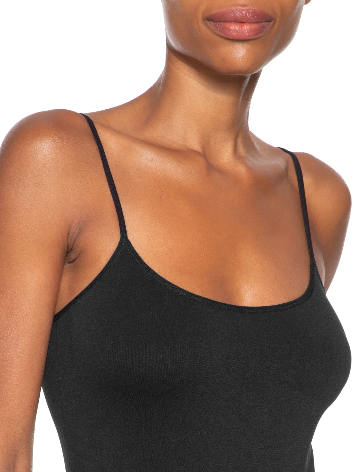 Vestido Modelador Combinação Em Microfibra Light Preto Hope