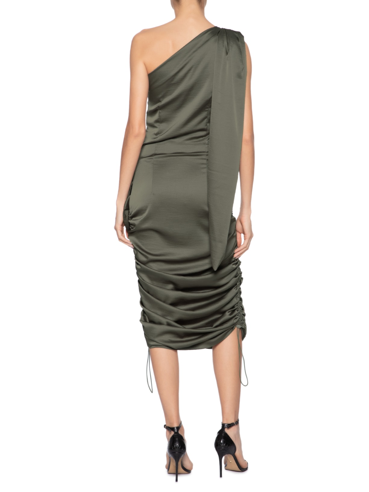 Vestido Modular Prateado Mateos Quadros