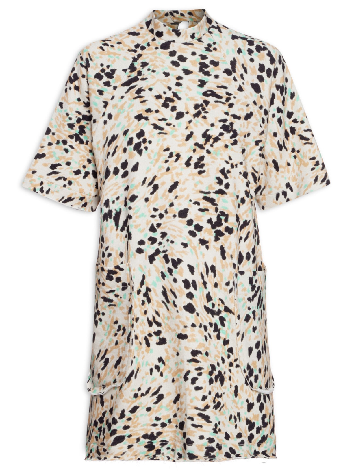 Vestido Moletom Textura Betula - Bege