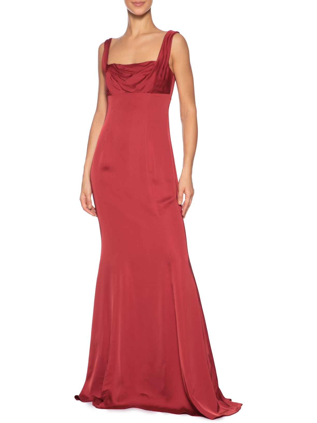 Vestido Moulin Longo Vermelho Aluf