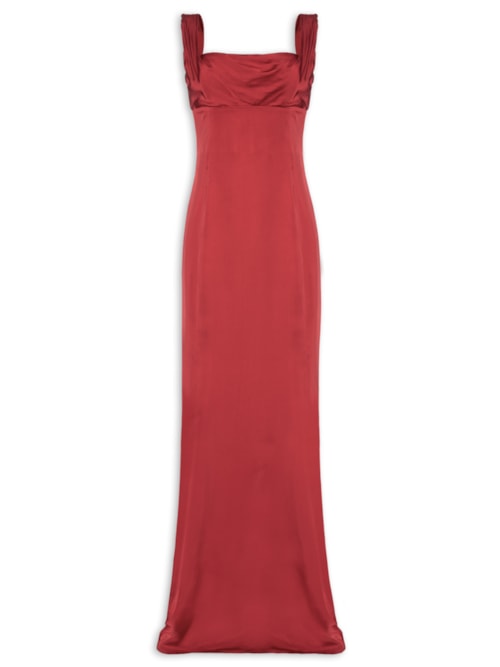 Vestido Moulin Longo - Vermelho