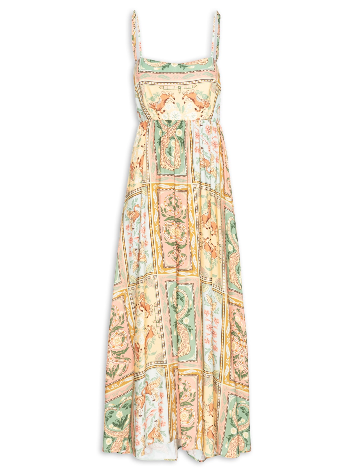 Vestido Naipe Animal - Verde