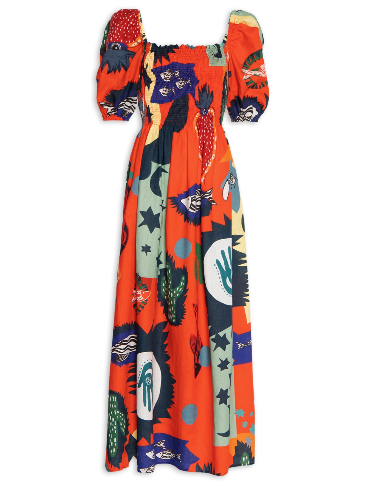 Vestido Nara + Betina De Luca- Vermelho