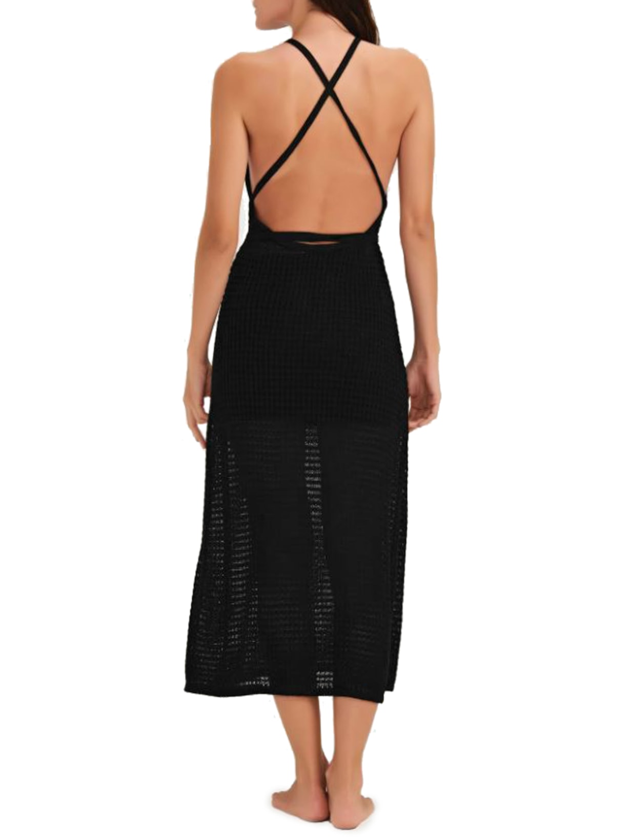 Vestido Nicole Tricot Preto Triya