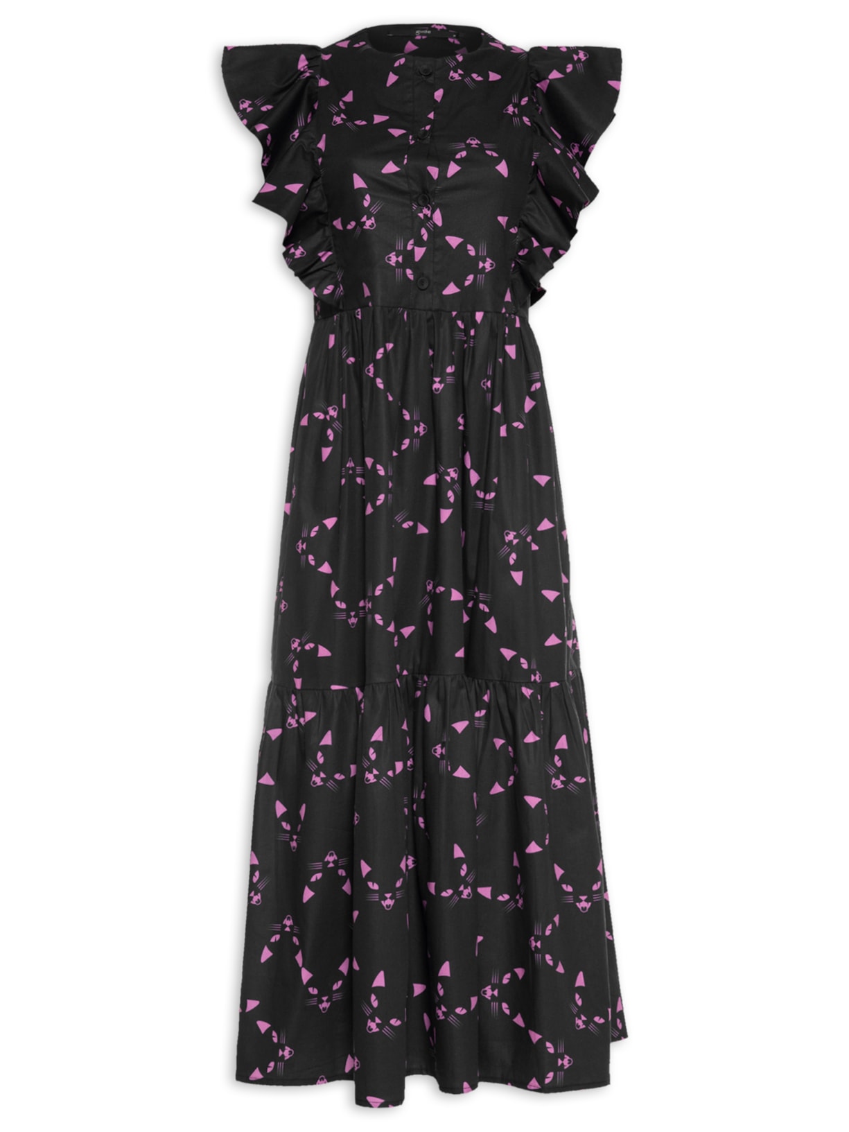 Vestido Night Cat Preto Gude