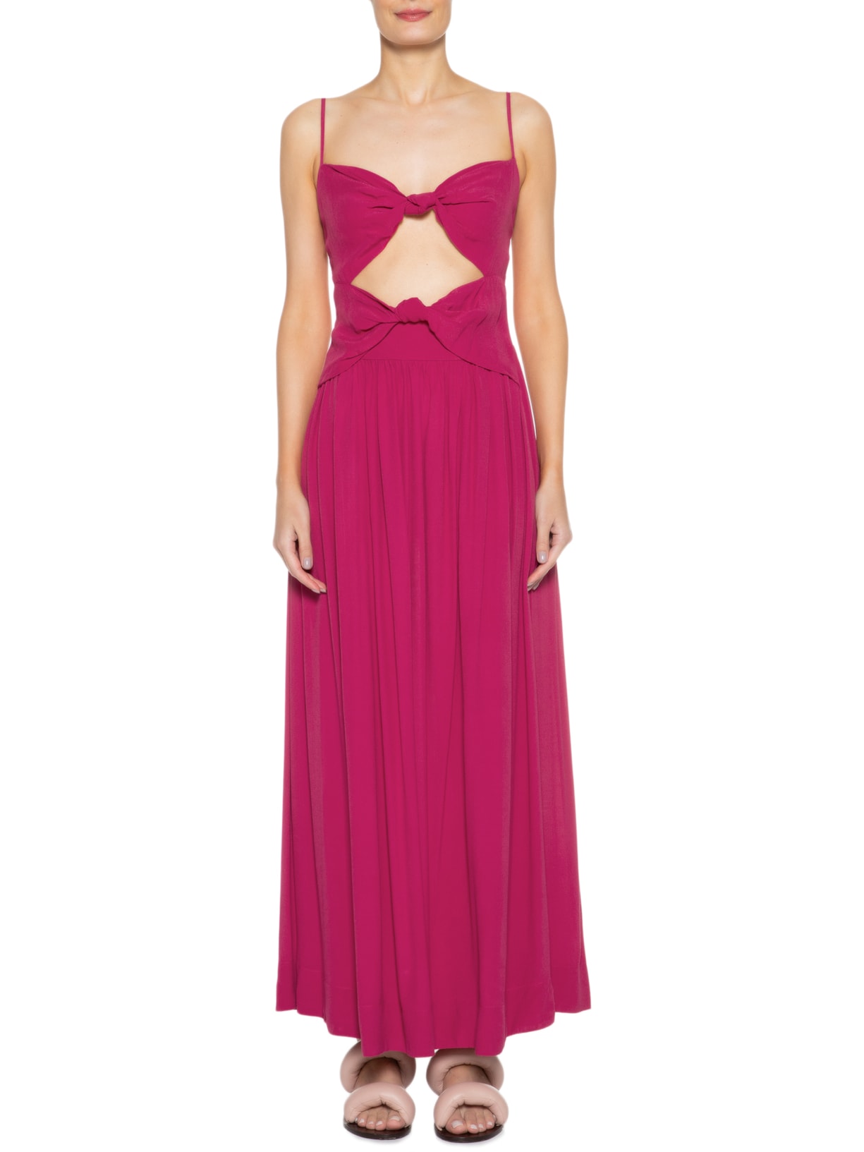 Vestido Nó Frente Rosa Farm