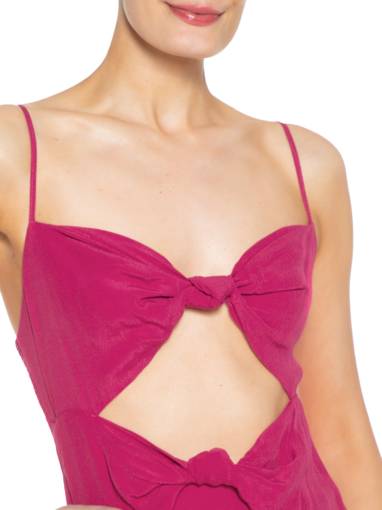 Vestido Nó Frente Rosa Farm