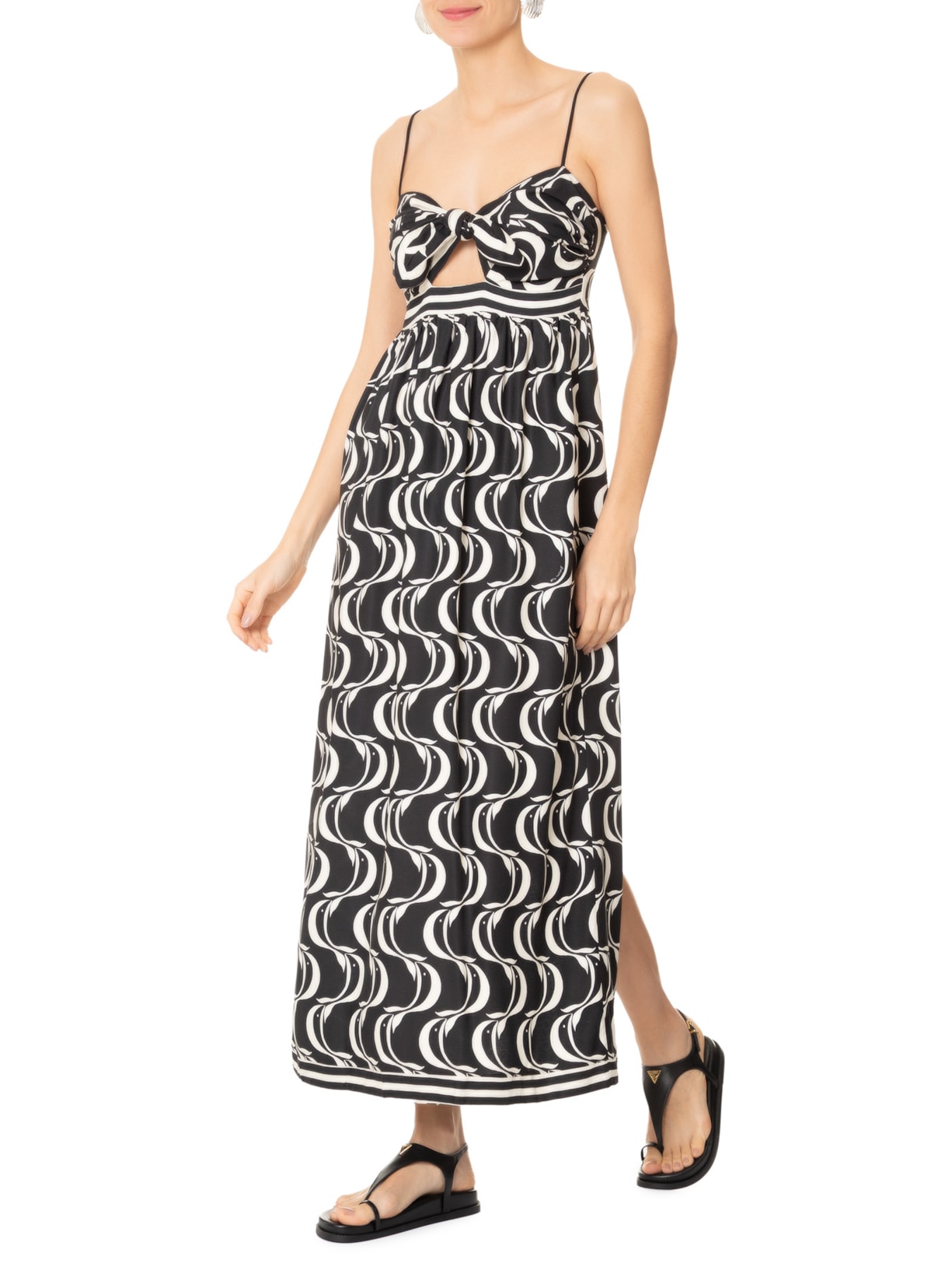 Vestido Nó Peixe Copa Preto Farm