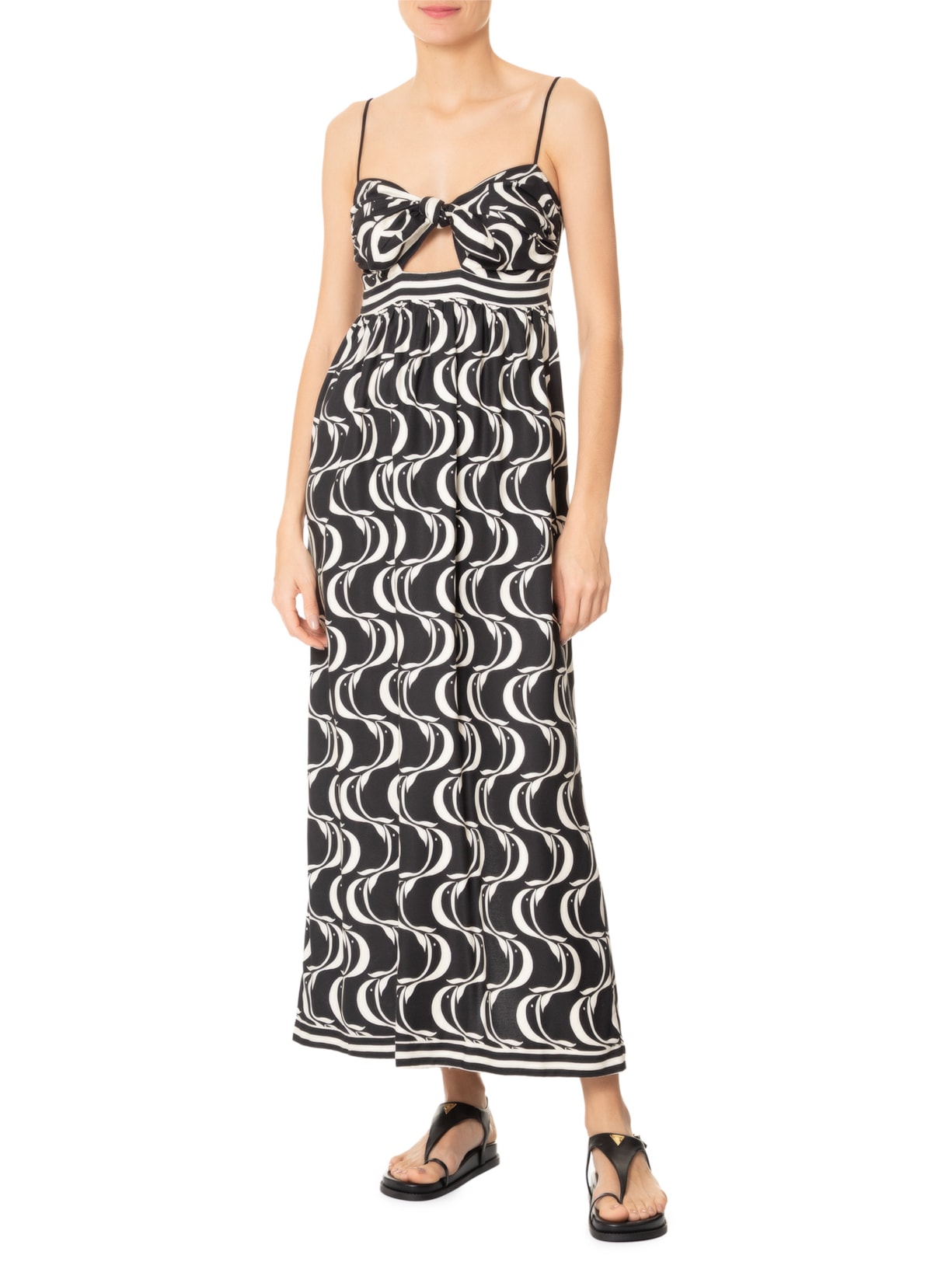 Vestido Nó Peixe Copa Preto Farm