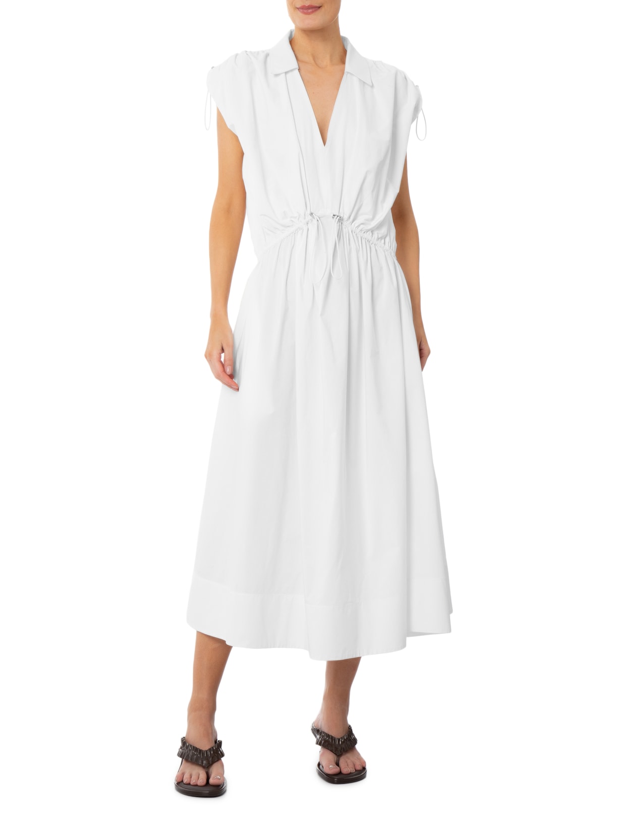Vestido Nylon Sky Isis Branco Nk