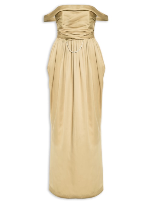 Vestido O Tempo - Dourado