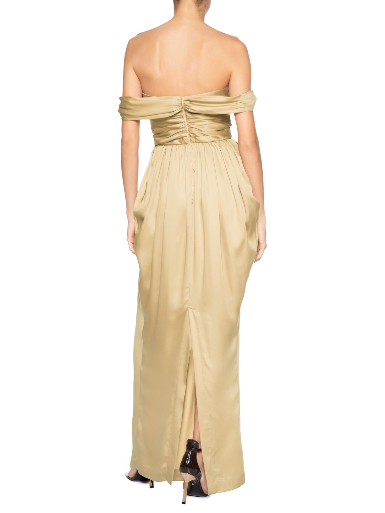 Vestido O Tempo Dourado Aluf