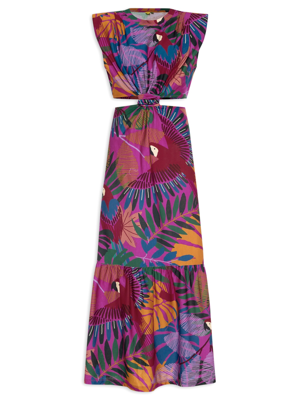 Vestido Ombreira Araras - Rosa