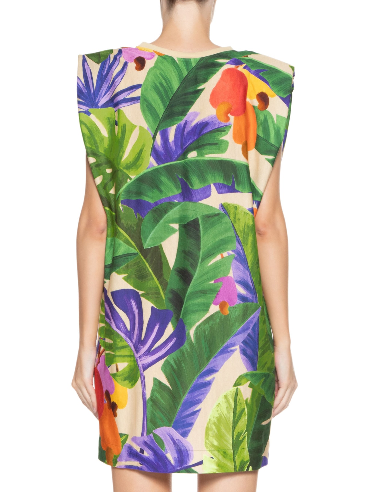 Vestido Ombreira Floresta De Caju Verde Farm