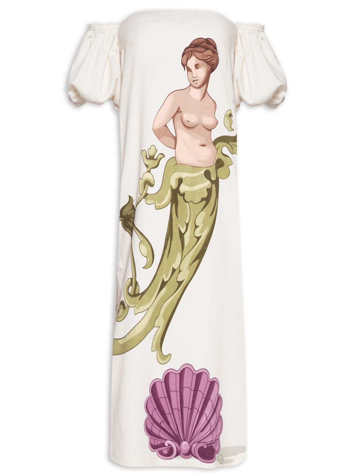 Vestido Ombro A Ombro Le Sirenuse - Bege