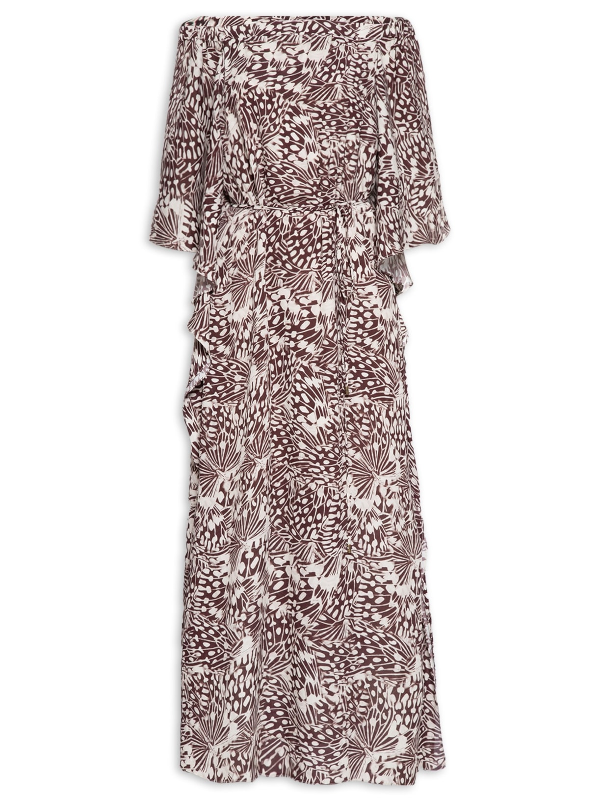 Vestido Ombro Lali - Marrom