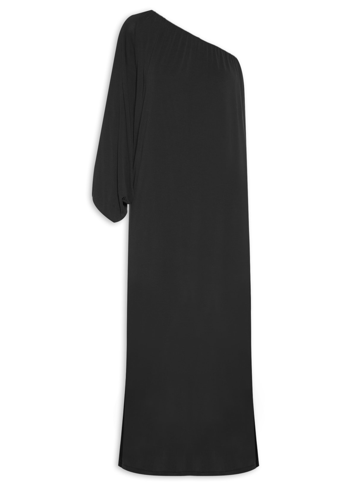 Vestido Ombro Só Bufante - Preto