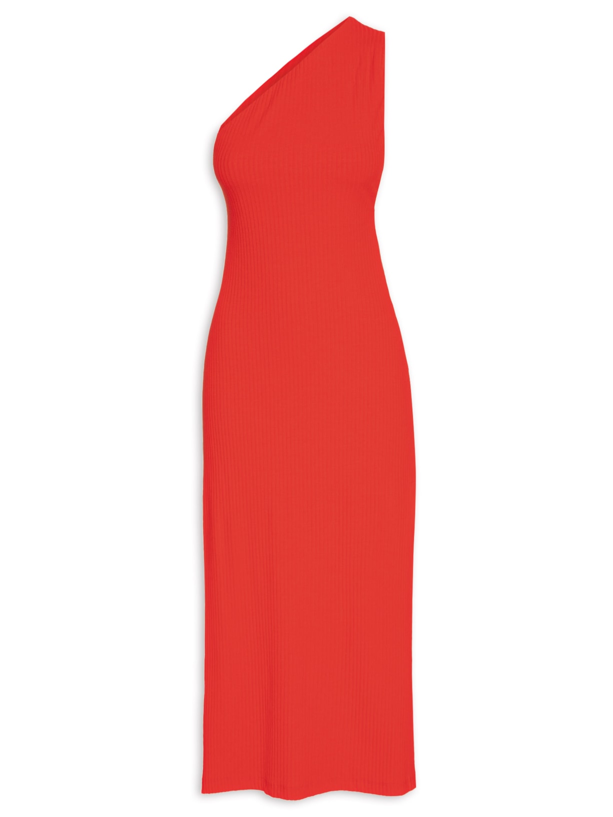 Vestido Ombro Só Decote Rib Farm Vermelho - Main Image