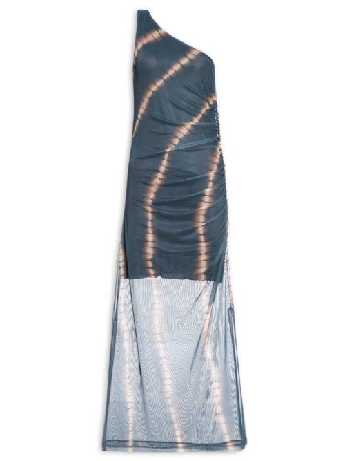 Vestido Ombro Só Estampa Balangan Jasp - Azul