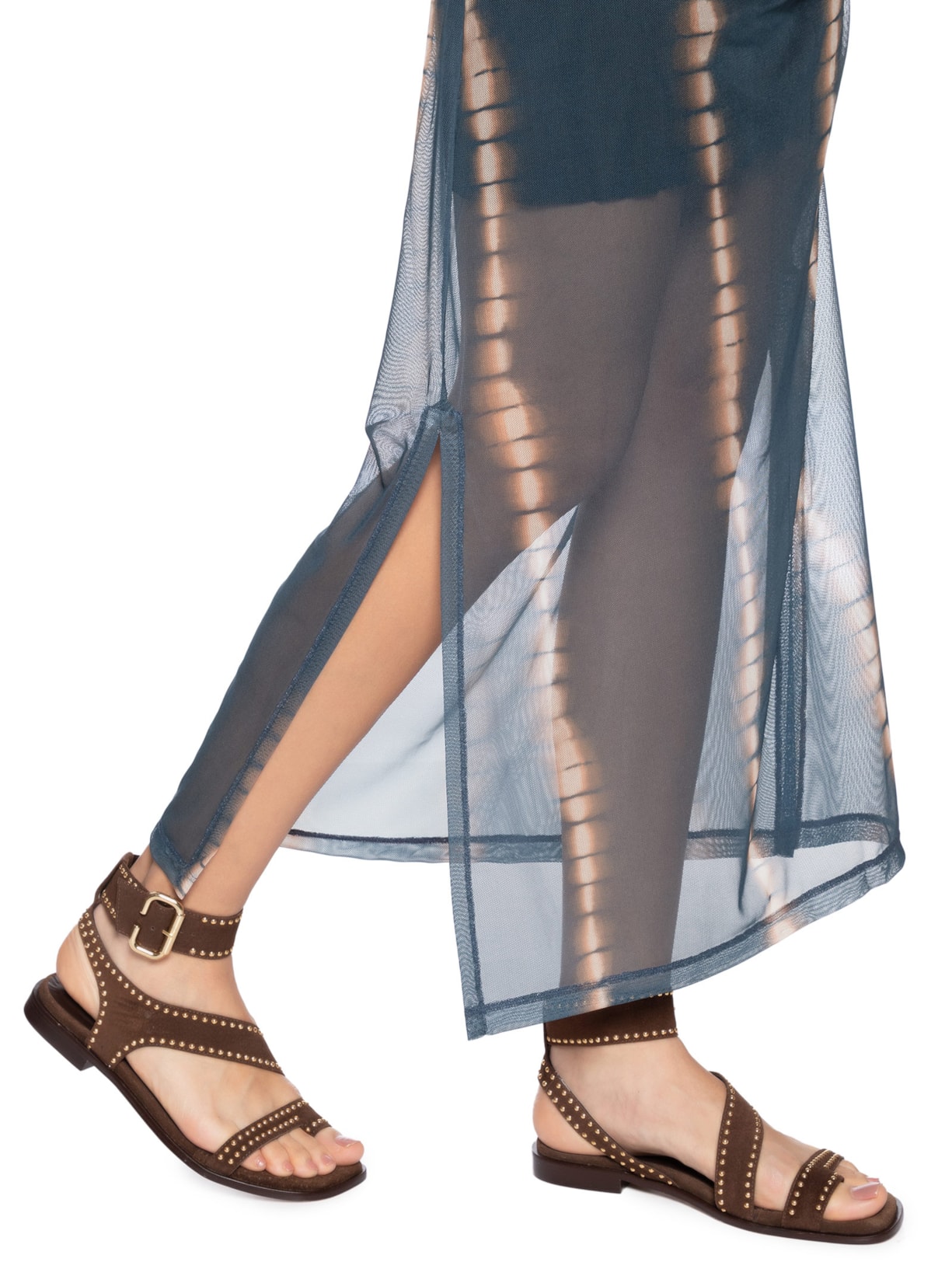 Vestido Ombro Só Estampa Balangan Jasp Azul Maria Filó