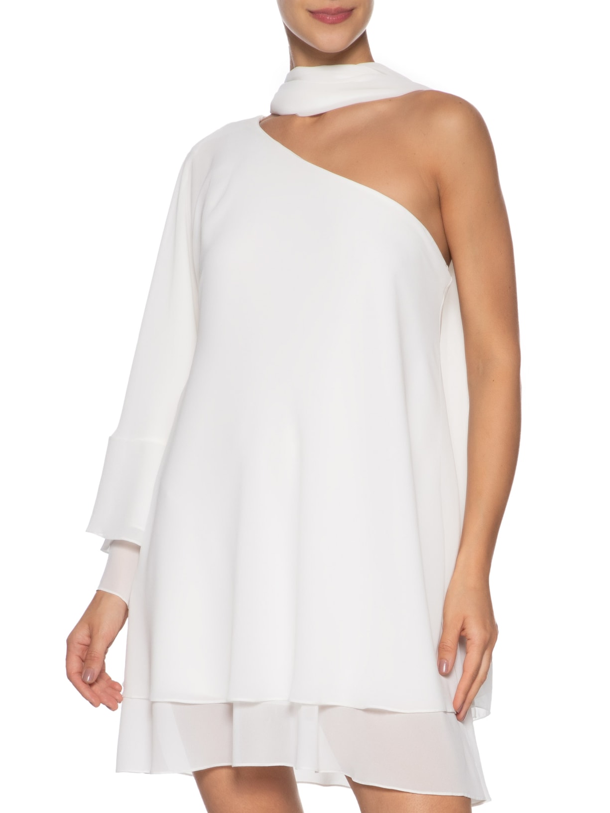 Vestido Ombro Só Faixa Off White Dress To
