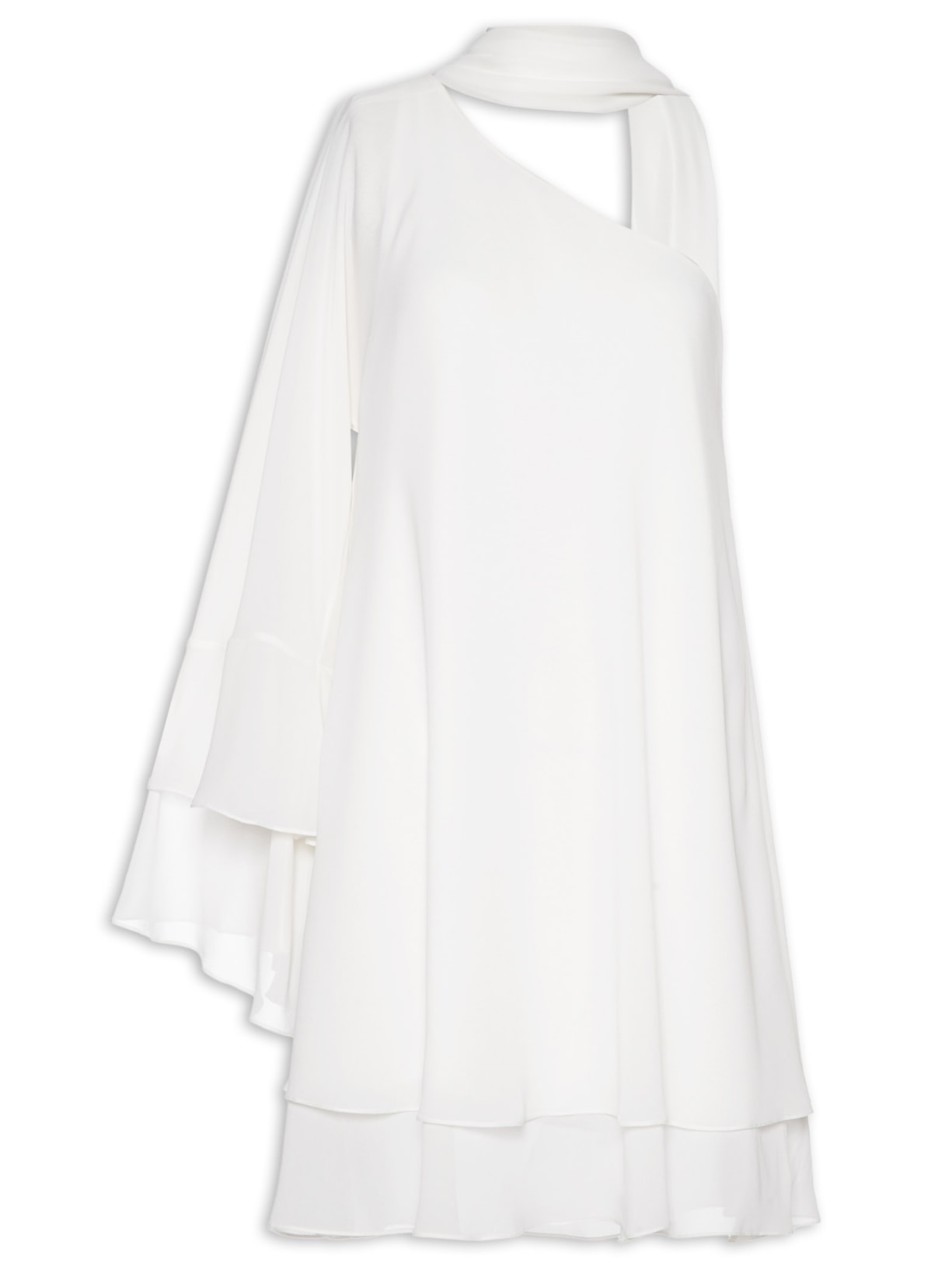 Vestido Ombro Só Faixa - Off White