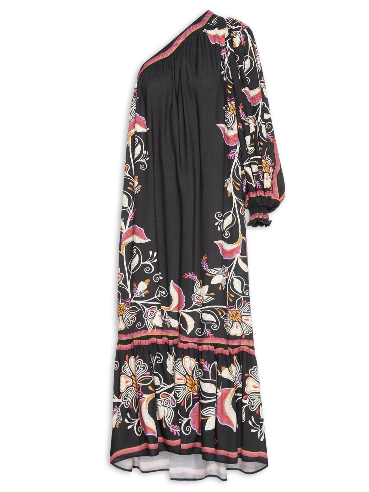 Vestido Ombro Só Lenço Lia - Preto